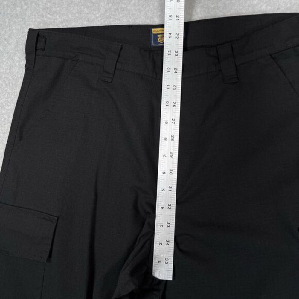 Kerbside and Co. Cargo Pants Mens Large L (35 x 30.5) Black Utilitarian Workwear - Picture 4 of 12